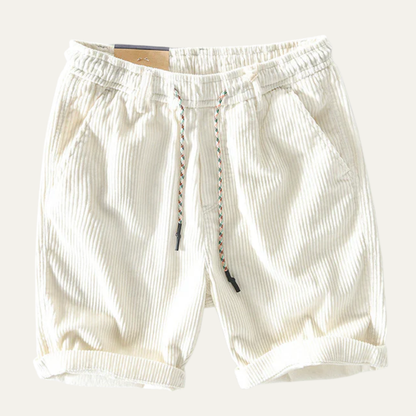 Men's Corduroy Drawstring Shorts Comfortable Casual