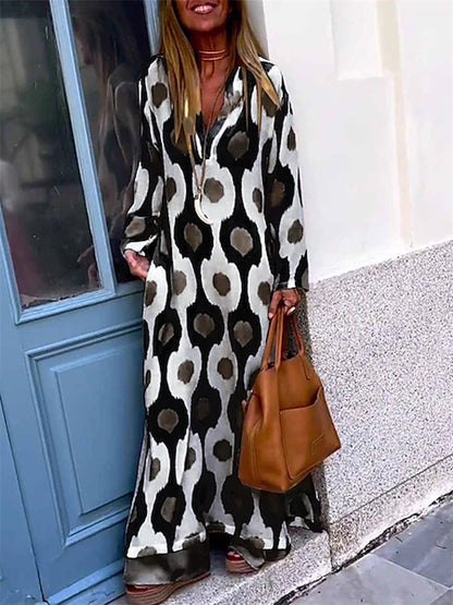 Edith V-Neck Maxi Dress