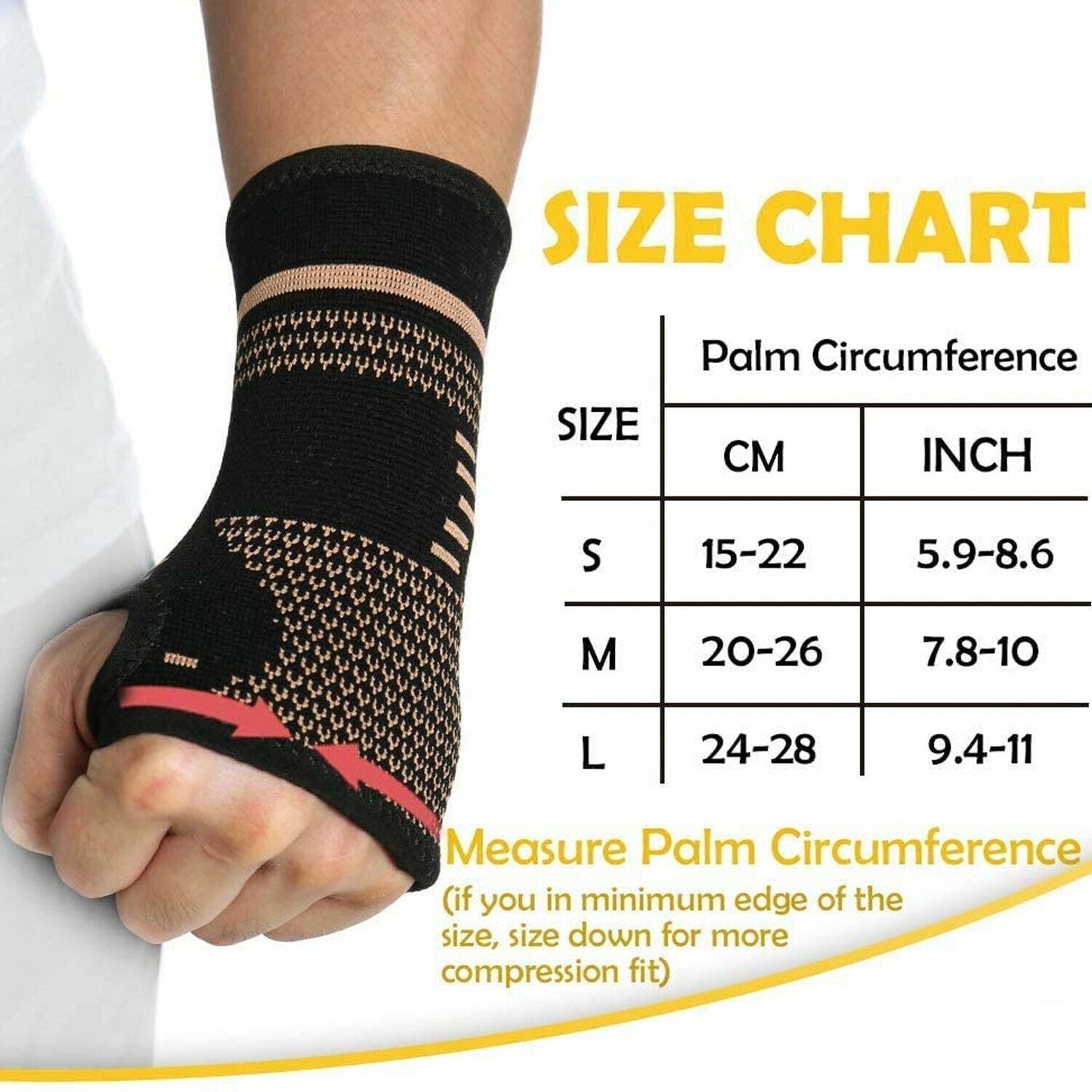 Fashinoza Compression Wrist Sleeve