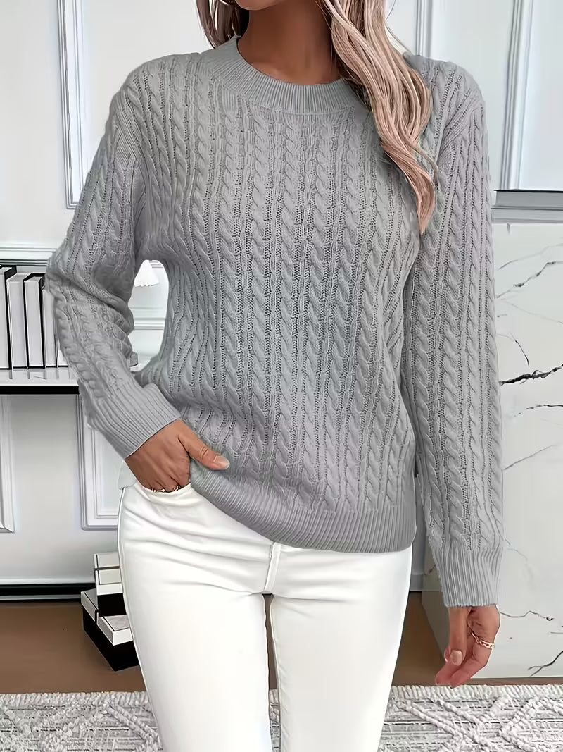 Gabriella | Women’s Spring Summer Cable Pattern Sweater