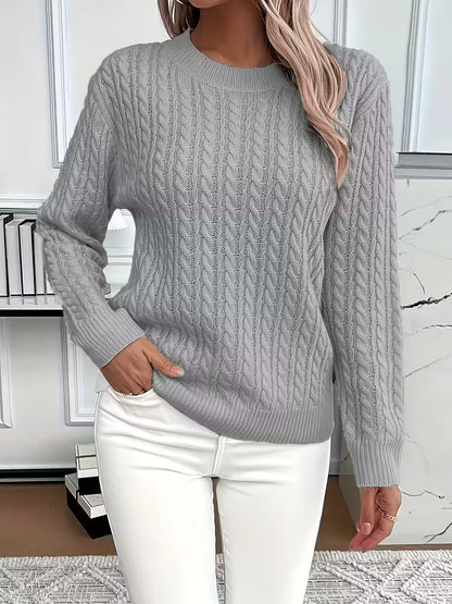 Gabriella | Women’s Spring Summer Cable Pattern Sweater