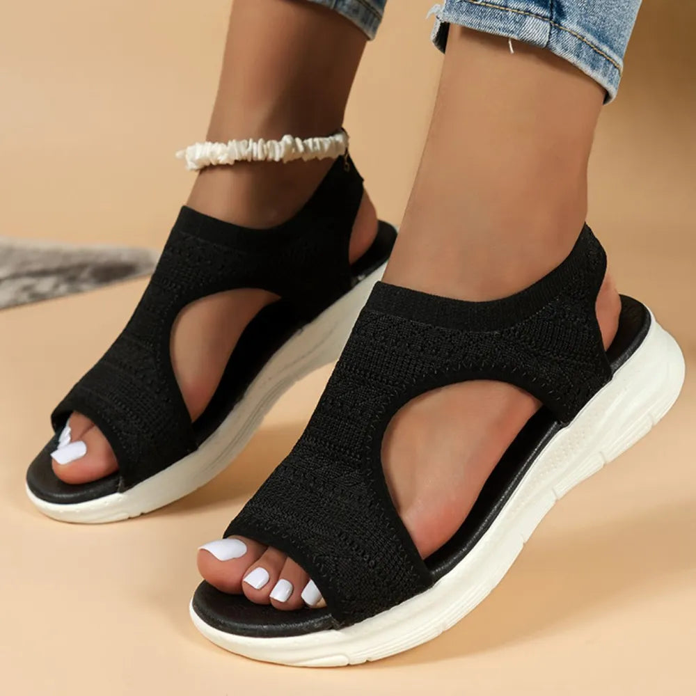 Orthopedic Arch Support Sandals for Women with Breathable Mesh and Non-Slip Sole