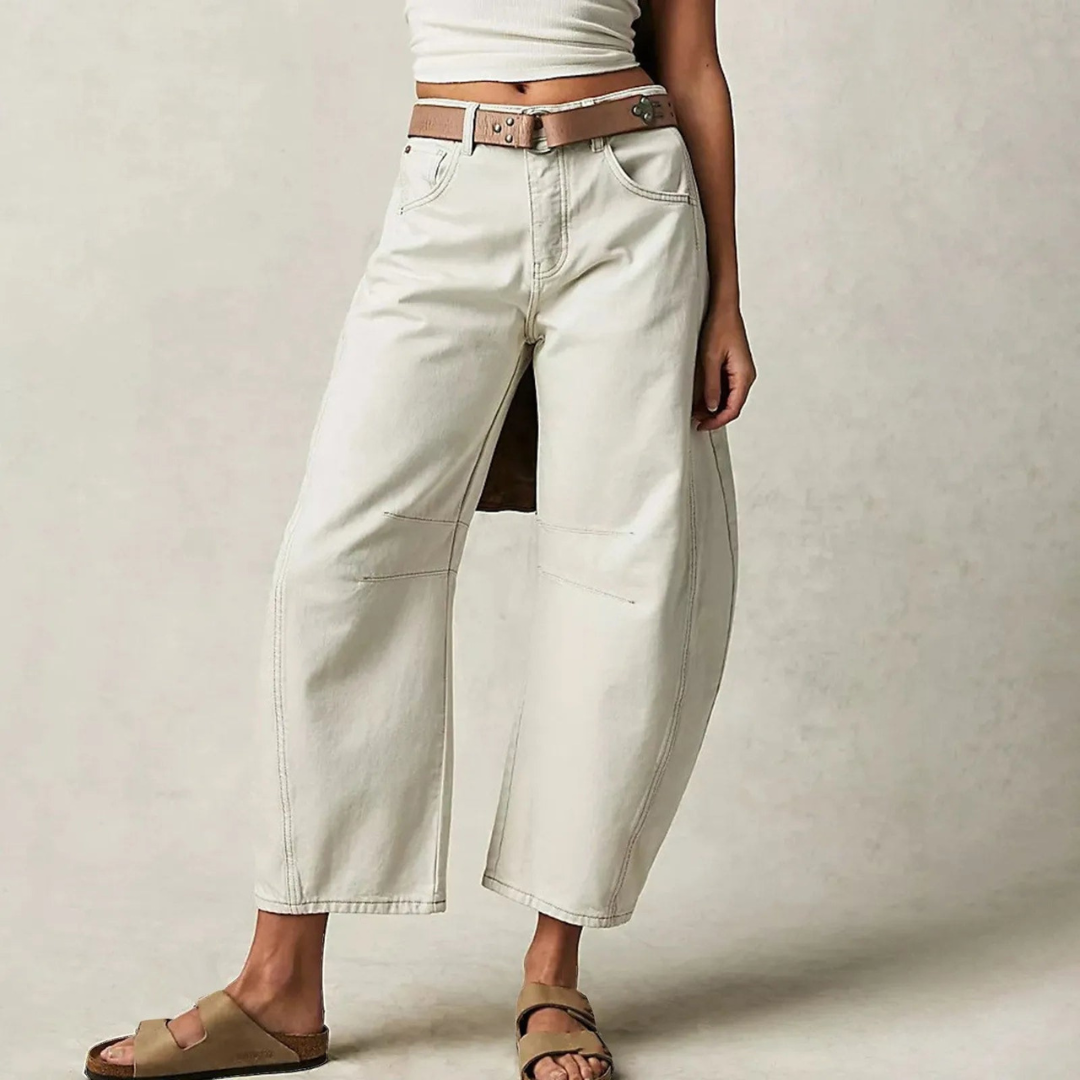 Women's High Waist Relaxed Fit Denim Jeans