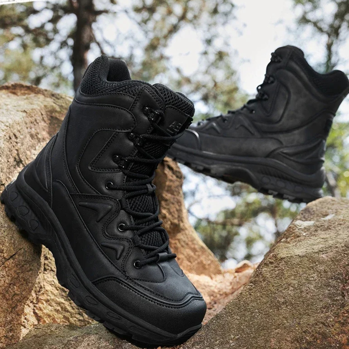 Men's Waterproof Snow Boots Durable Tactical Insulated