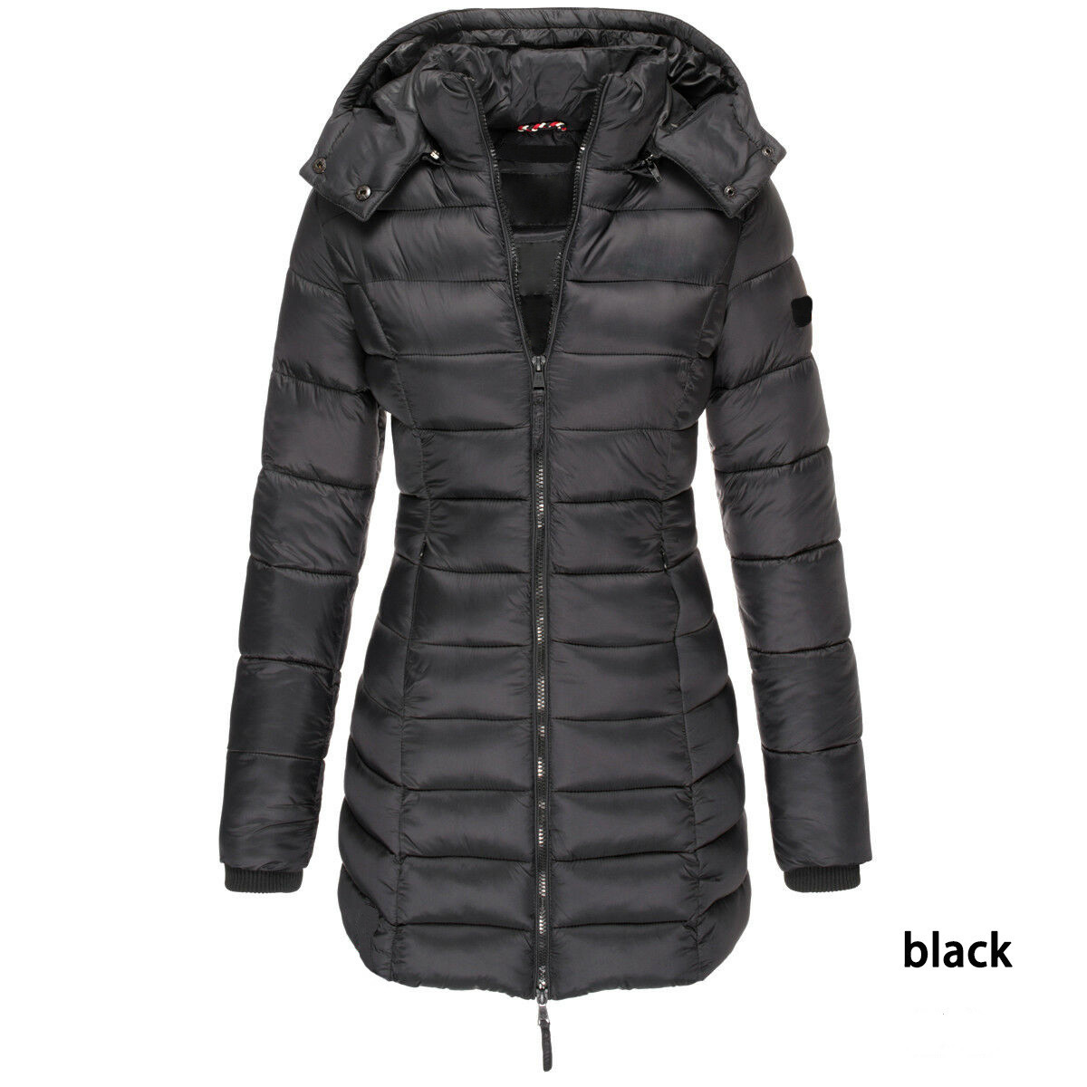 Long Quilted Winter Puffer Coat for Women