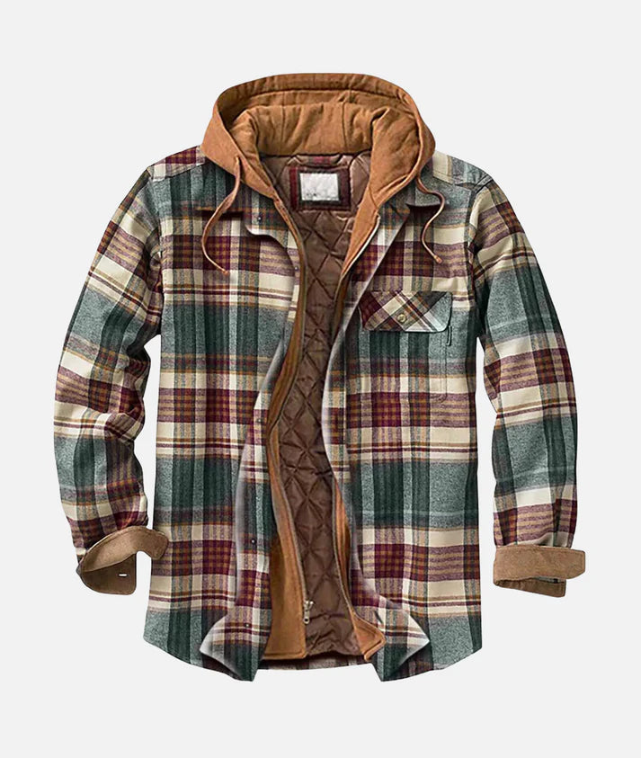 Charles | Men's Patchwork Lined Warm Hooded Jacket
