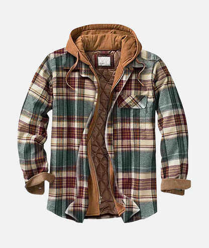 Charles | Men's Patchwork Lined Warm Hooded Jacket