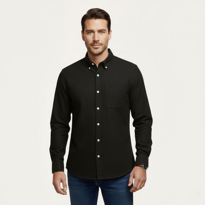 Men's Casual Denim Shirt Blue
