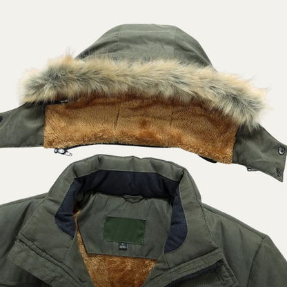 Lago Maggiore Men's Thick Fleece Winter Jacket