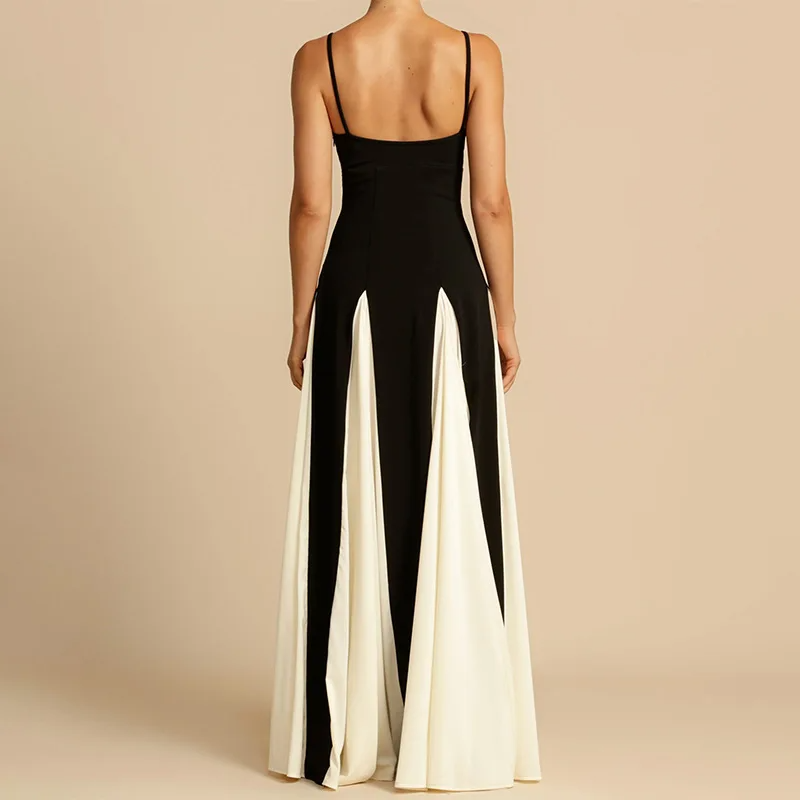 Elegant Two-Tone Evening Gown