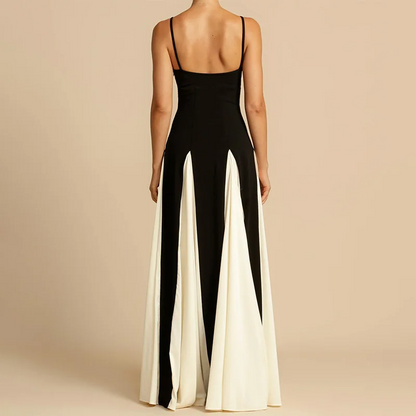Elegant Two-Tone Evening Gown