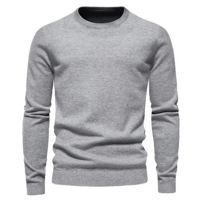 Men's Long Sleeve Sweater Solid Design