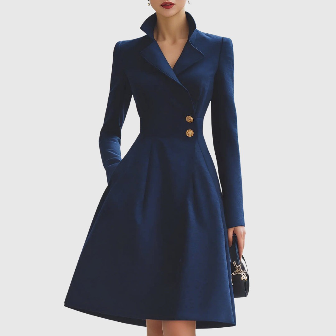 Women's Tailored Coat Dress - Fashinoza