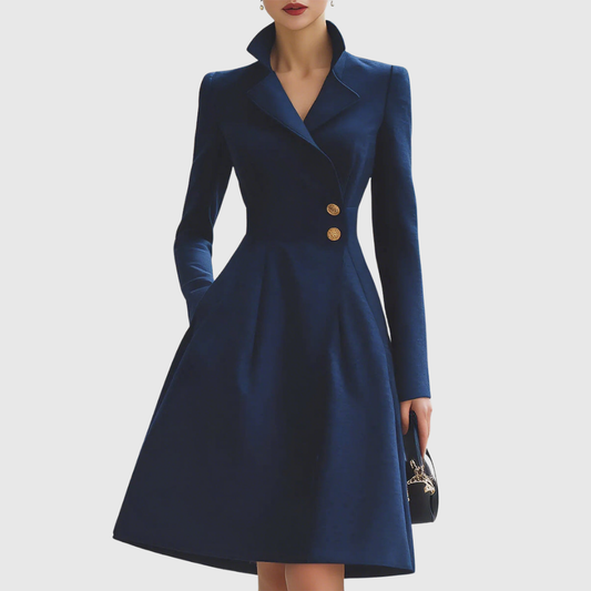 Women's Tailored Coat Dress - Fashinoza