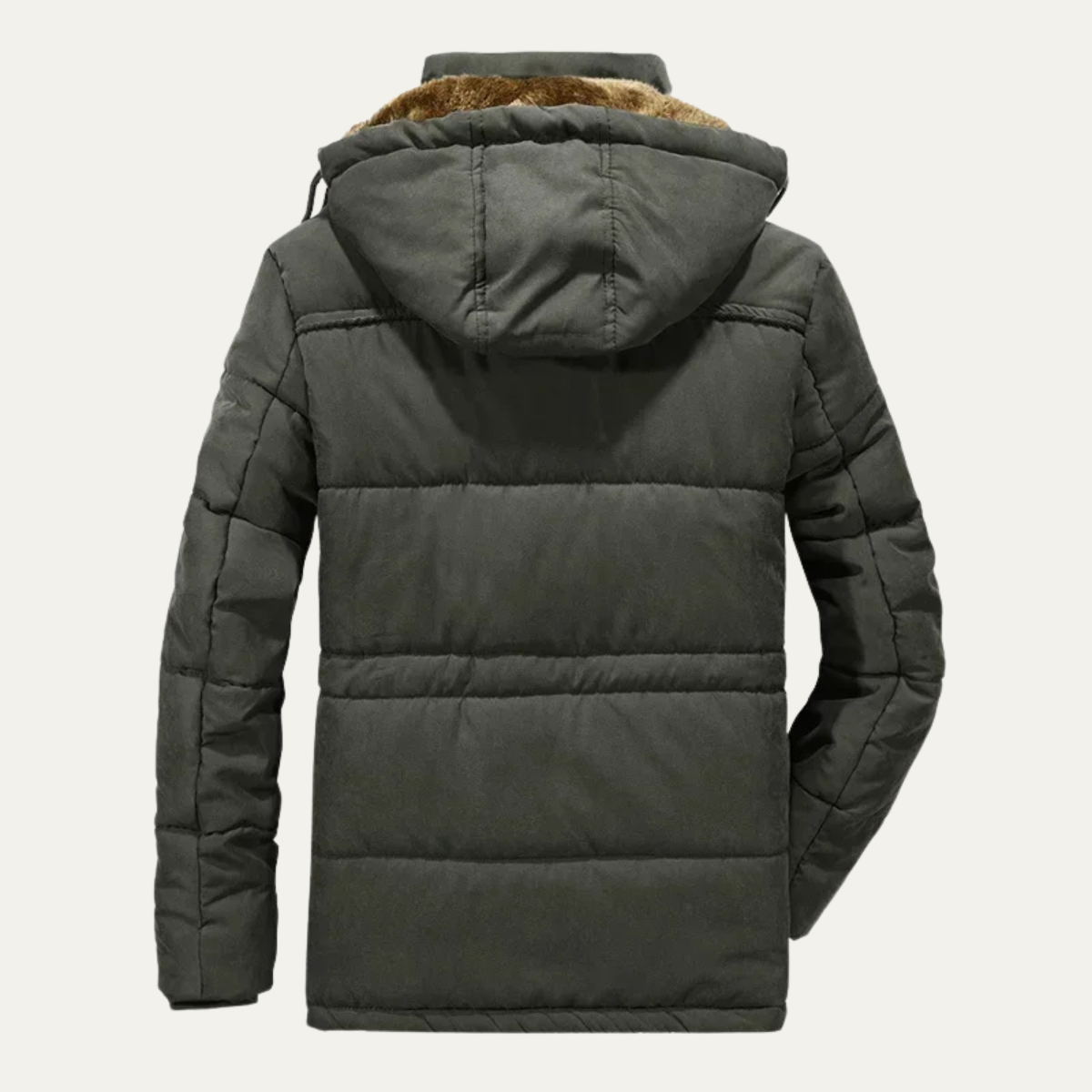 Men's Thick Warm Hooded Parka Coat Fur Lined