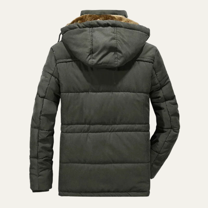 Men's Thick Warm Hooded Parka Coat Fur Lined