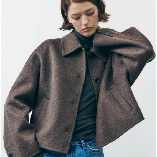 Women's Short Sleeveless Cardigan Long Sleeves - 
Fashinoza