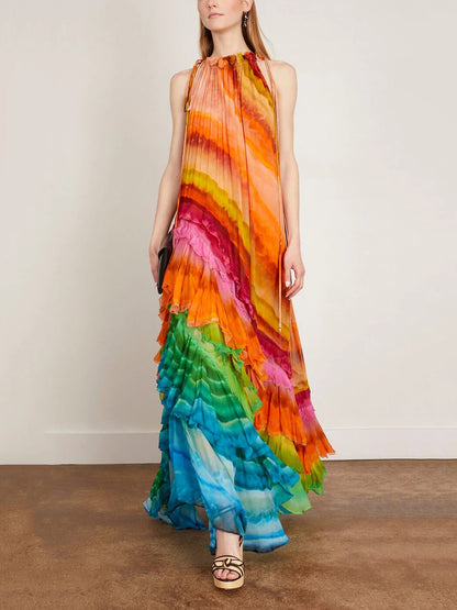 Women's Ruffle Maxi Dress
