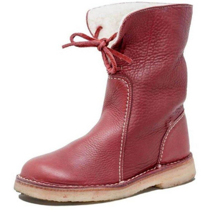 Women's Ankle Boots Contrast Stitching