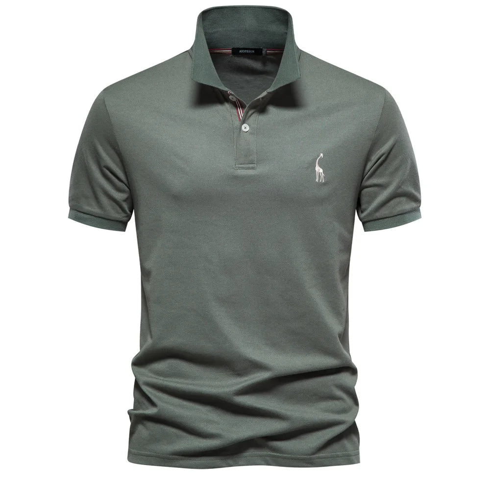 Men's Embroidered Polo Classic Timeless Style