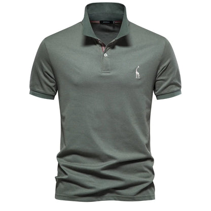 Men's Embroidered Polo Classic Timeless Style