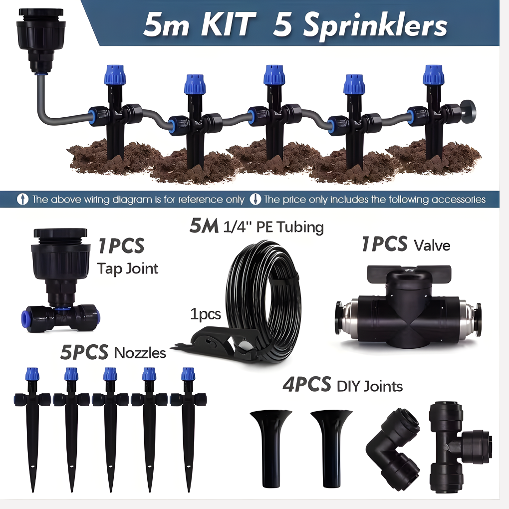 Adjustable Garden Irrigation System Flexible Sprinklers - Fashinoza