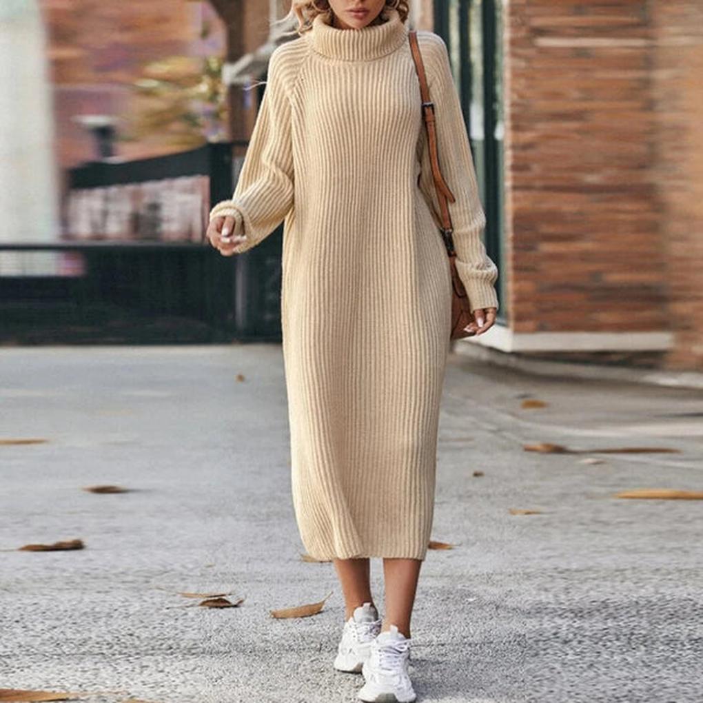 Women's Casual Knit Dress - Fashinoza