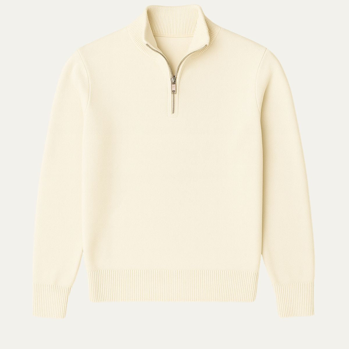 Men's Navy Blue Half-Zip Sweater