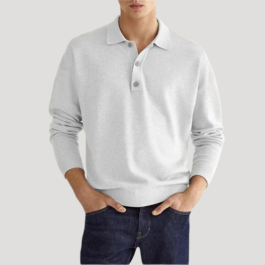 Arthur | Men Spring Polo Collar Pullover