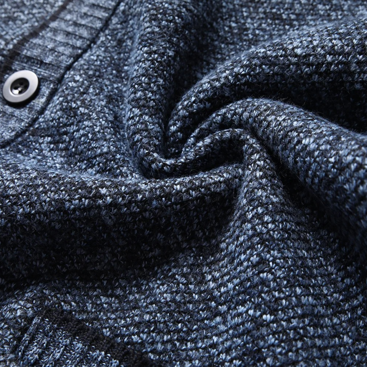 Men's Knit Button Up Cardigan Warm Layer