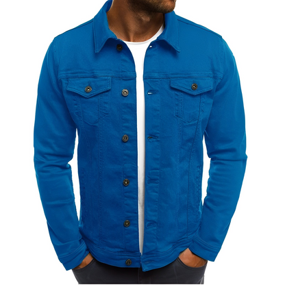 Men's Denim Summer Jacket Lightweight Blue