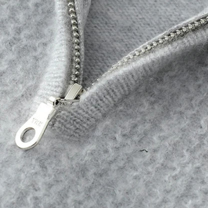 Valladolid Men's Knit Sweater Quarter Zip High Collar