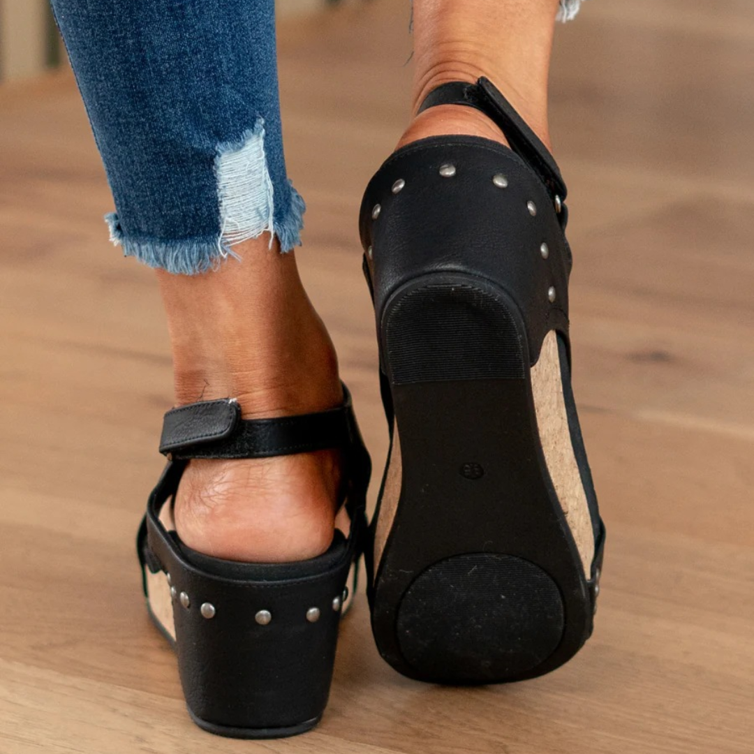 Women's Suede Wedge Sandals