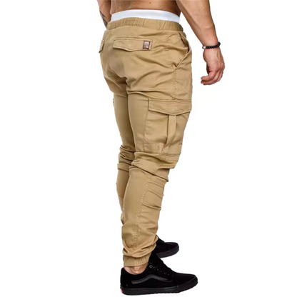 Men's Cargo Joggers Multi-Pocket Cotton