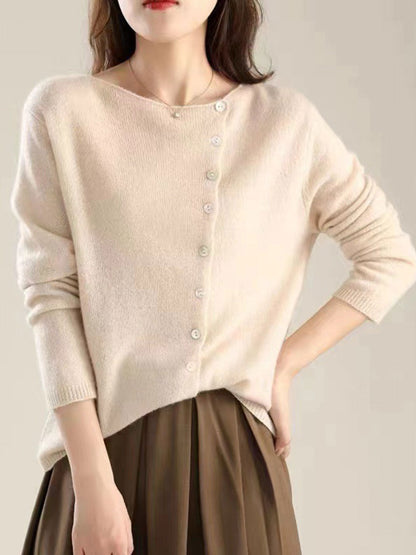 Women's Asymmetric Cardigan Long Sleeves
