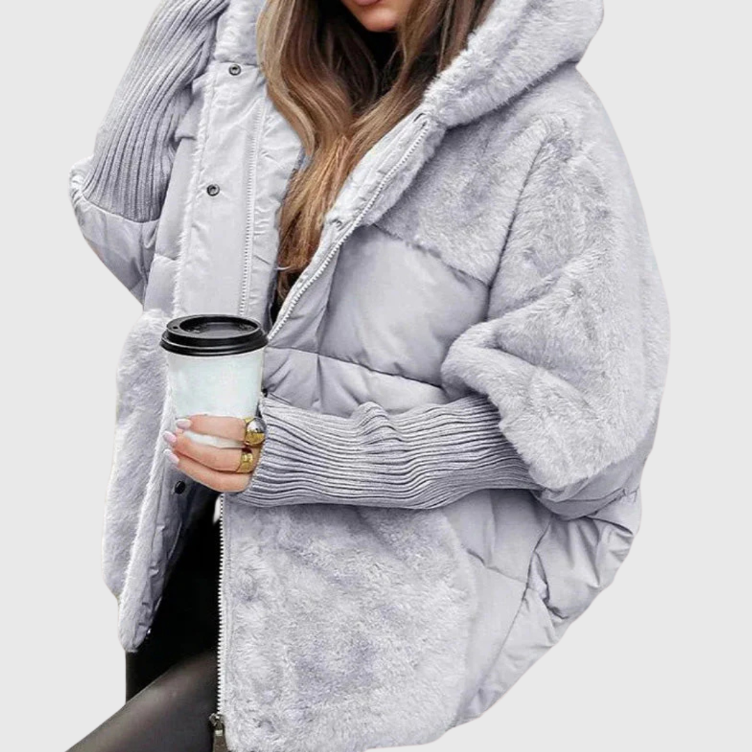 Women’s Oversized Faux-Fur Puffer Jacket