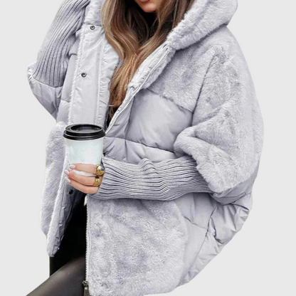 Women’s Oversized Faux-Fur Puffer Jacket