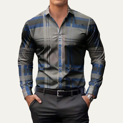 Men's Western Cowboy Print Shirt