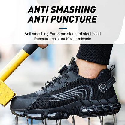 Men's Lace-Up Work Shoes For Balance