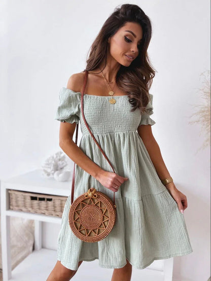 Women's One Shoulder Mini Dress Summer
