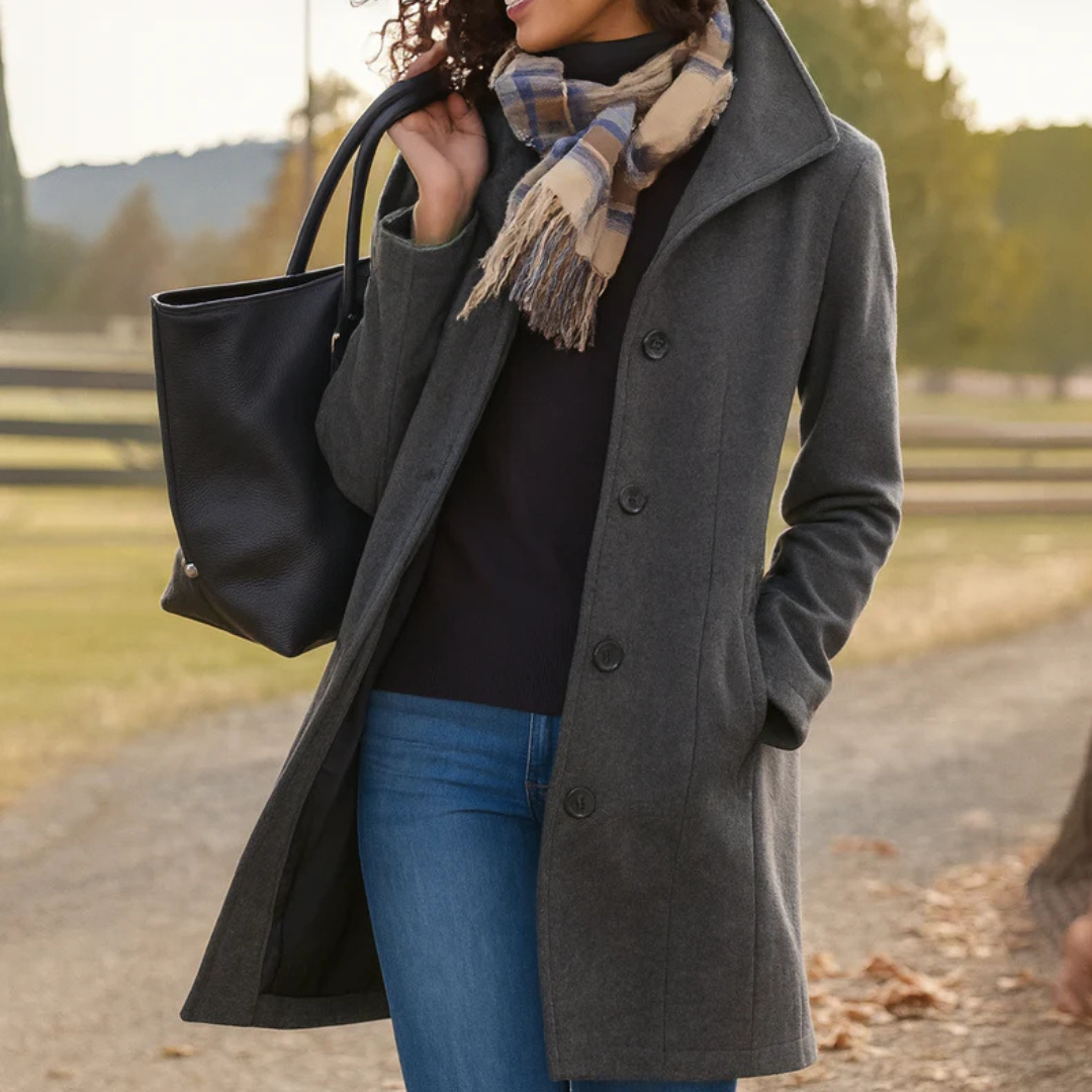 Alice | Women Classic Buttoned Winter Coat