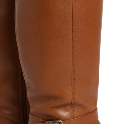 Women's Riding Boots Round Toe Chunky Heel Over-the-Knee High Boots