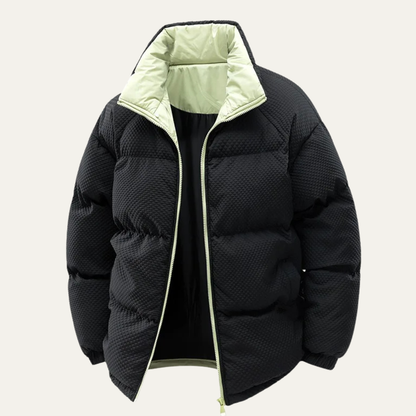 Alderfall Men's Winter Puffer Jacket Contrast Color - Fashinoza
