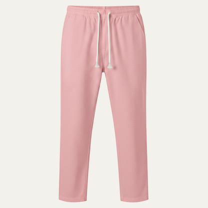 Men's Linen Blend Loose Fit Drawstring Pants Lightweight