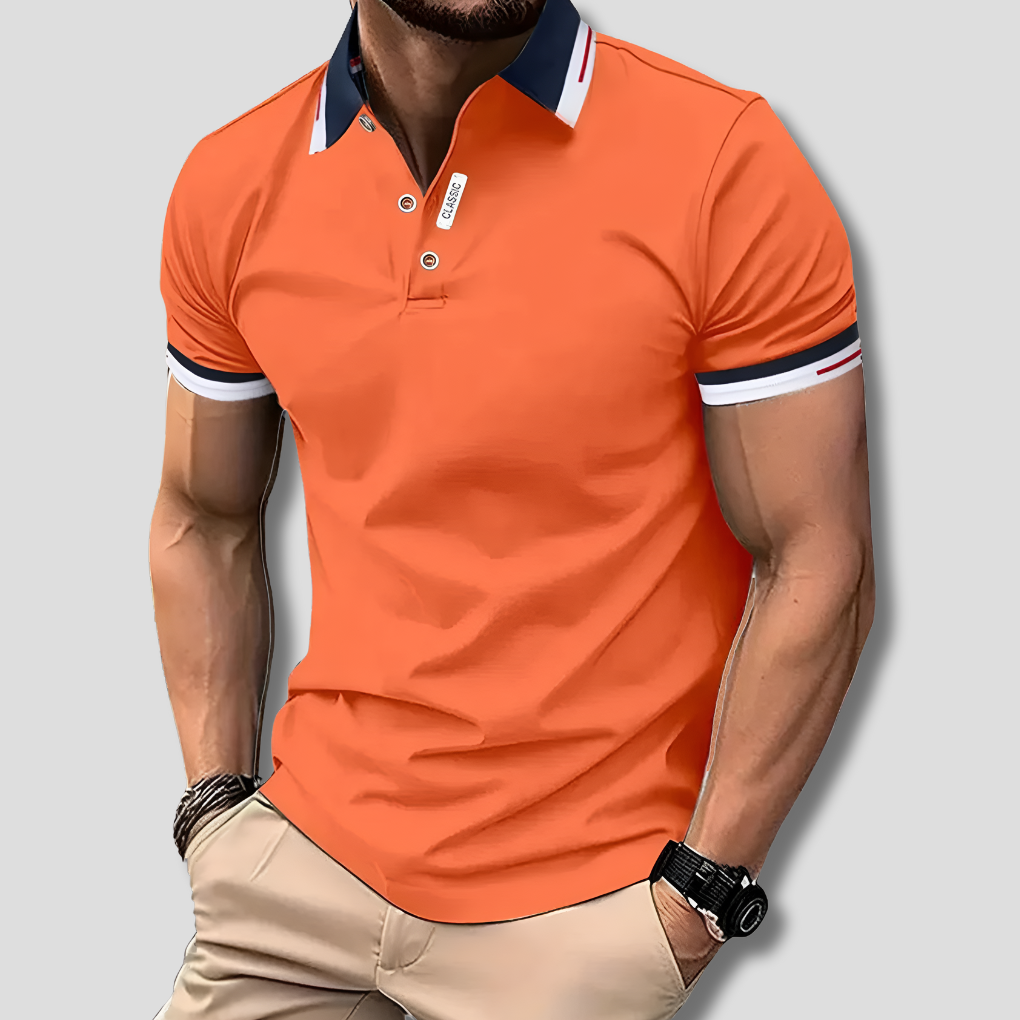 Men's Polo Shirt Cotton Classic Fit - Fashinoza