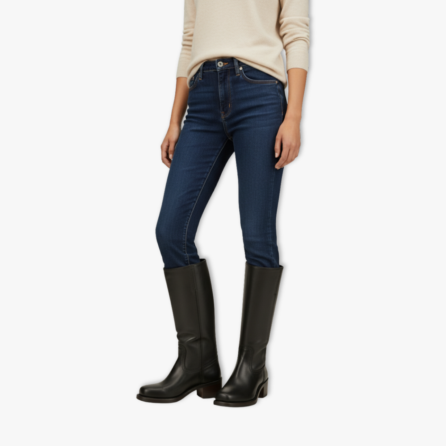 Women's Sexy Thigh High Heels Rubber Boots