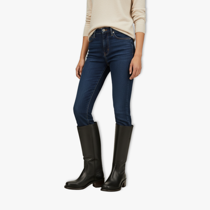 Women's Sexy Thigh High Heels Rubber Boots