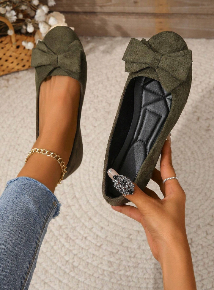 Charles | Women Summer Bow Detail Flats Shoes