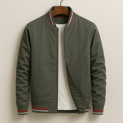 Classic Zip-Up Bomber Jacket