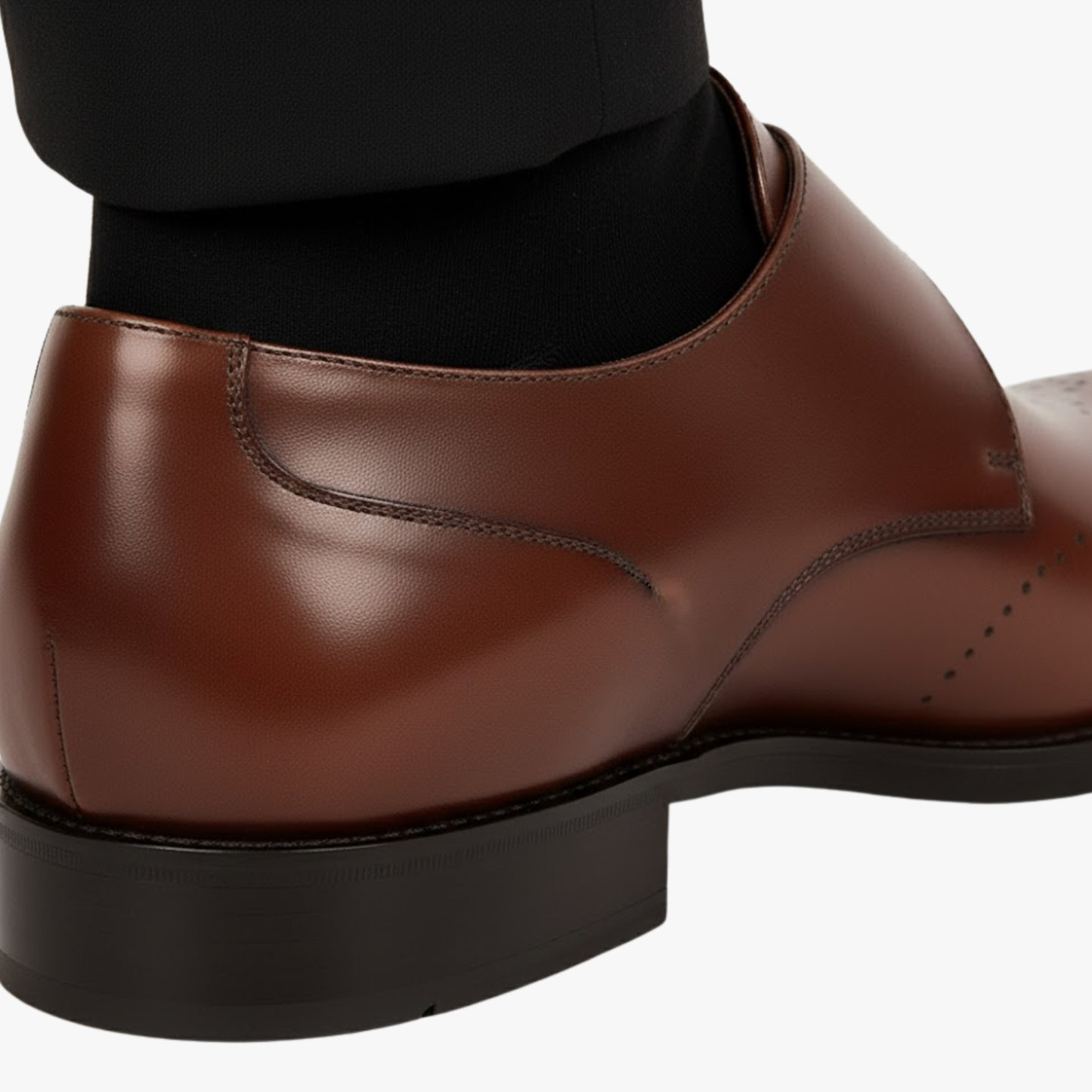 Dress Leather Shoes Men Business Oxford Shoes Fashion Carved England Buckle Formal Mengke Shoe